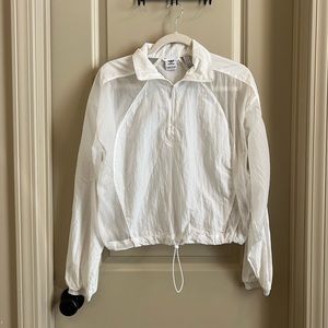 🔴SOLD🔴Adidas Trefoil Semi Sheer White Featherweight Jacket